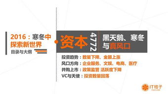 一文讀懂2016年中國互聯網創業與投資 風口、資本與拐點